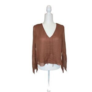 GF Collection Silk Like Mauve Blouse